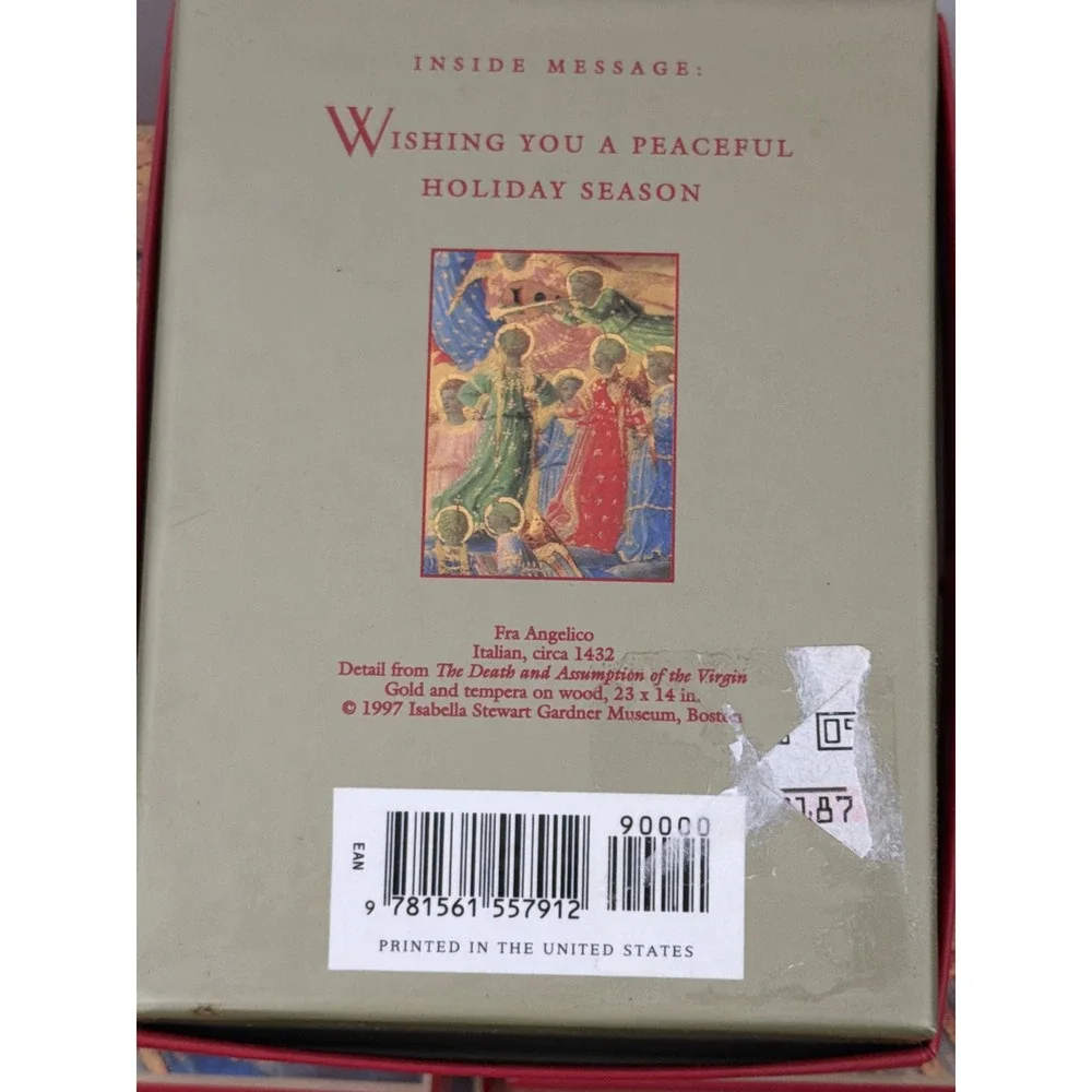 Galison Fra Angelico Holiday Notecards 100 Count Boxed Christmas Cards 1997 New